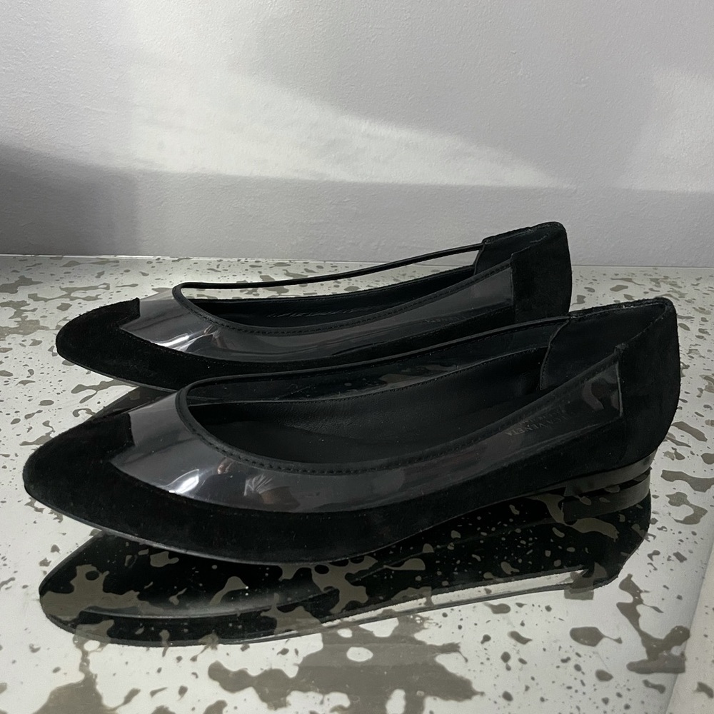 Bottega Veneta PVC Suede Flats SZ 40 NIB